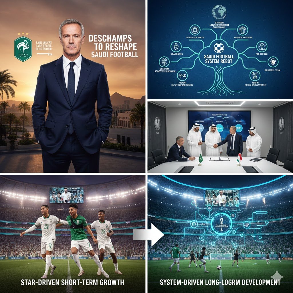 2018 World Cup Champion Coach Deschamps: 3 Core Directions to Reshape Saudi Arabia’s Football System